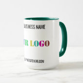 Mug Nom du logo professionnel personnalisé Site Web Mu (Devant droit)