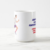 Mug Nom du marathon Heure et lieu Homme Personnalisé (Centre)