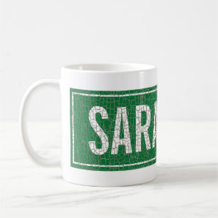 Mug Nom du monogramme de la citation des signes de rue