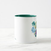 Mug Nom du monogramme du paradis tropical (Centre)