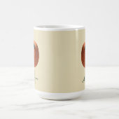 Mug Nom du monogramme Pêche au Crochet moderne minimal (Centre)