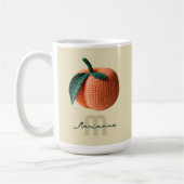 Mug Nom du monogramme Pêche au Crochet moderne minimal (Gauche)