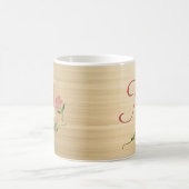 Mug Nom du monogramme personnalisé Glam Gold (Centre)