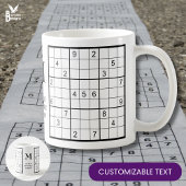 Mug Nom du monogramme Sudoku