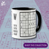 Mug Nom du monogramme Sudoku