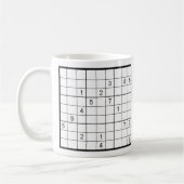 Mug Nom du monogramme Sudoku (Gauche)