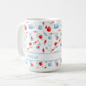 Mug Nom du Motif Médicale Monogram Nurse Large (Devant gauche)
