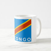 Mug nom du pays du drapeau de congo (Devant droit)