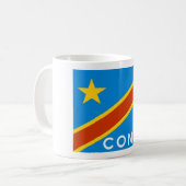 Mug nom du pays du drapeau de congo (Devant gauche)