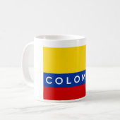 Mug nom du pays du pavillon de la colombie (Devant gauche)
