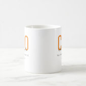 Mug Nom du PDG Orange Black (Centre)