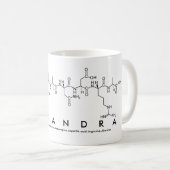 Mug nom du peptide Casandra (Devant droit)