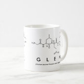 Mug nom du peptide Glen (Devant droit)