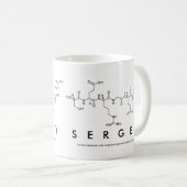 Mug nom du peptide Sergey (Devant droit)