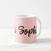 Mug Nom du script de brosse - Musique personnalisée as (Devant droit)