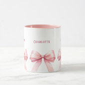 Mug Nom du script des arcs roses (Centre)