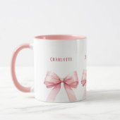Mug Nom du script des arcs roses (Gauche)
