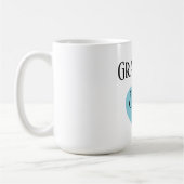 Mug Nom du script douanier de grand-mère personnalisé (Gauche)