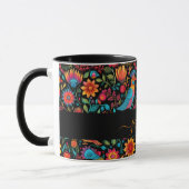 Mug Nom du script motif mexicain moderne (Gauche)
