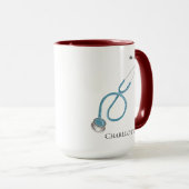 Mug Nom du stéthoscope du médecin (Devant droit)