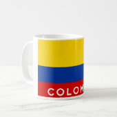 Mug nom du texte du drapeau de la colombie (Devant gauche)