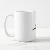 Mug Nom du texte personnalisé Papa (Gauche)