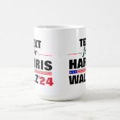 Mug Nom du texte personnalisé pour Harris Walz 2024 El (Centre)