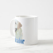 Mug Nom du trieur du Labrador jaune (Devant gauche)