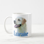 Mug Nom du trieur du Labrador jaune (Gauche)