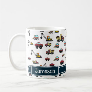 Mug Nom du véhicule de grue de voiture de camion Perso