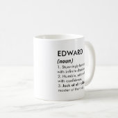 Mug nom Edward, nom modifiable, nom personnalisé (Devant droit)