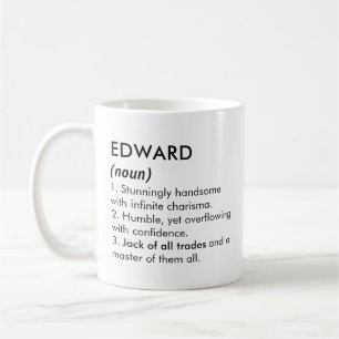 Mug nom Edward, nom modifiable, nom personnalisé
