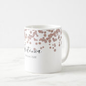 Mug Nom élégant du script Anniversaire (Devant droit)