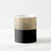 Mug Nom Élégant Or Noir (Centre)