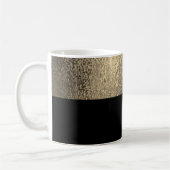 Mug Nom Élégant Or Noir (Gauche)