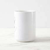 Mug Nom élégant unique et typographie monographie (Centre)