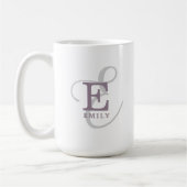Mug Nom élégant unique et typographie monographie (Gauche)