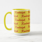 Mug - Nom en mosaïque dans le script (Gauche)