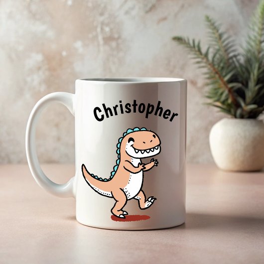 Mug Nom Enfants Dinosaur Funny