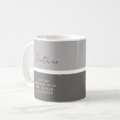Mug Nom et boisson Préférence Moderne Deux tons (Devant gauche)