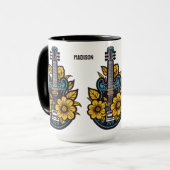 Mug Nom et couleur personnalisés (Devant gauche)