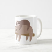 Mug Nom et couleur personnalisés Sloth (Devant droit)
