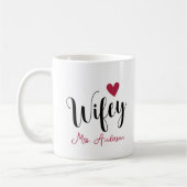Mug Nom et date de l'anniversaire du Mariage (Gauche)