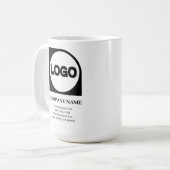 Mug Nom et logo de l'entreprise personnalisée (Devant gauche)