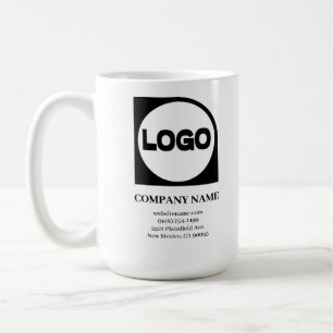 Mug Nom et logo de l'entreprise personnalisée