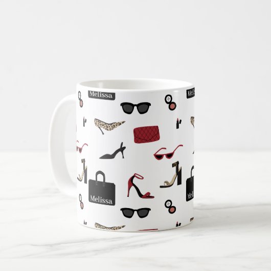 Mug Nom et mode Accessoires Fille Boss (Devant gauche)