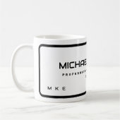 Mug Nom et monogramme (Gauche)