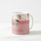 Mug Nom et monogramme faits sur commande chics (Devant droit)