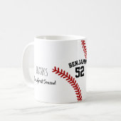 Mug Nom et nombre de joueur de baseball (Devant gauche)