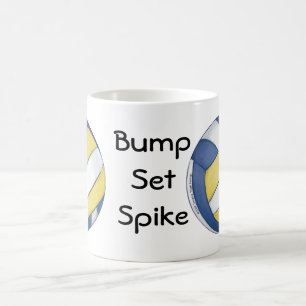 Mug Nom et numéro de l'équipe de volleyball